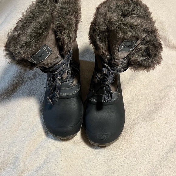 Khombu Faux Fur Trim Leather Upper Winter Boots Sz10 main image 12